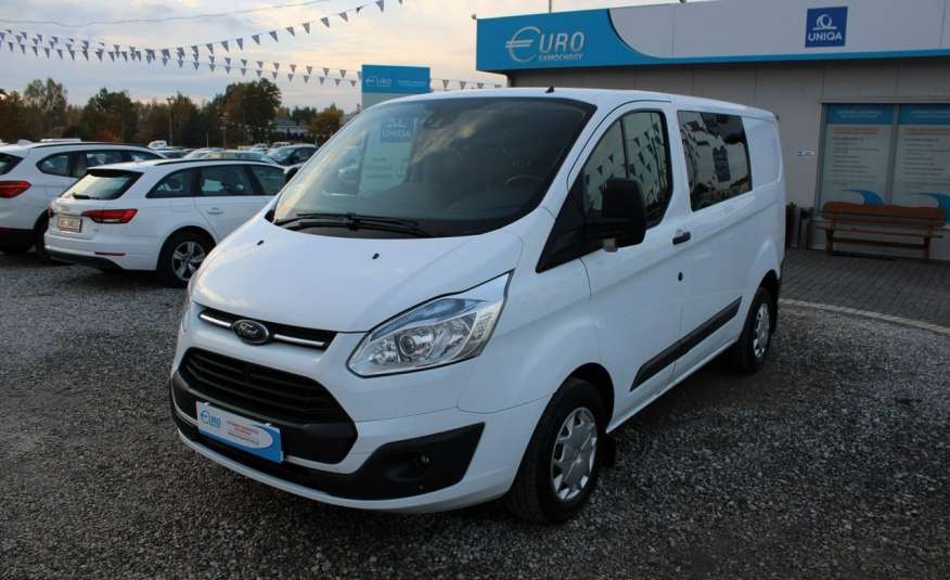 Ford Transit Custom F-Vat, Gwarancja, Salon Polska, Brygadówka.6-osób, Webasto Kamera cofania zdjęcie 