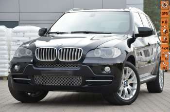 BMW X5 Czarna Opłac. 3.0D Soft close 7-os. DVD Skóra Bi-xenon Navi Panorama