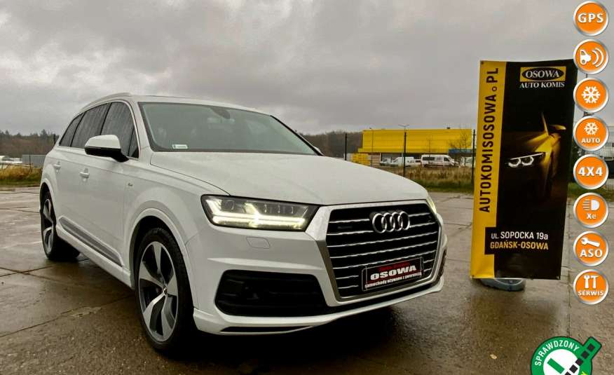 Audi Q7 3.0tdi 275KM 7 os. select drive salon PL 1 wł bezwypadkowy full serwis zdjęcie 
