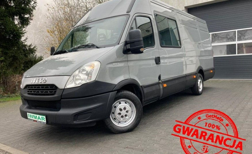 Iveco Daily 2013 3.0 170 KM 6 osobowy L5H2 Maxi Brygadówka Klimatyzacja Hak 3.5 T zdjęcie 