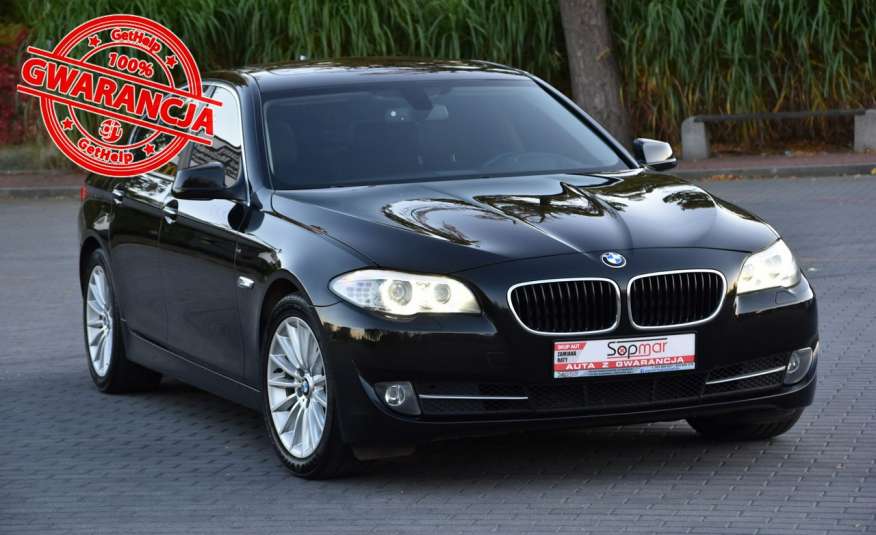 BMW 535 535i XDrive 306KM 2013r. 4x4 Headup Skóra BiX NAVi el. klapa zdjęcie 