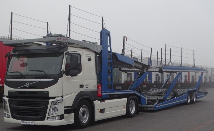 Volvo FM 460 / EURO LORA / LOHR / AUTOTRANSPORTER / EUROLOHR 200 / EURO 6 / 2017 ROK / zdjęcie 