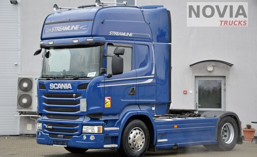 Scania R450 BEZ EGR | MAX OPCJA | WERSJA SKANDYWNAWSKA | SKÓRY | NAWIGACJA | PODWÓJNE SZYBY zdjęcie 