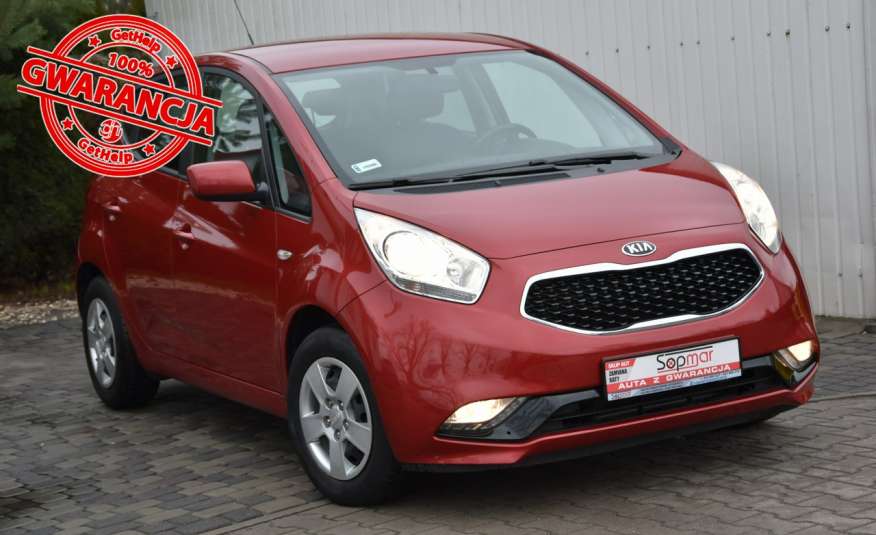 Kia Venga 1.4i 90KM 2016r. SALON Climatronic LED Kamera Skóra Isofix czujniki zdjęcie 