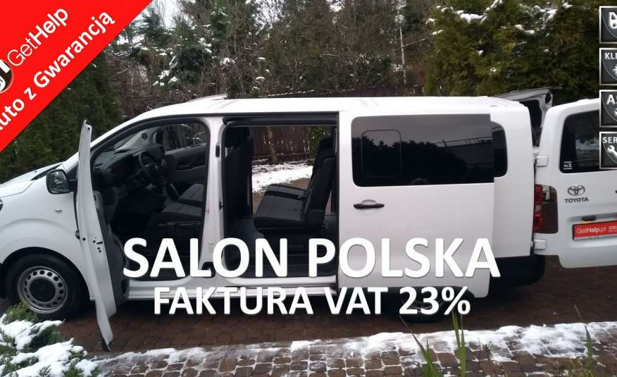 Toyota ProAce 2020 r. 1 Rejestracja Long Maxi XL 9 osobowy Salon PL 1.5 D4-D 120KM zdjęcie 