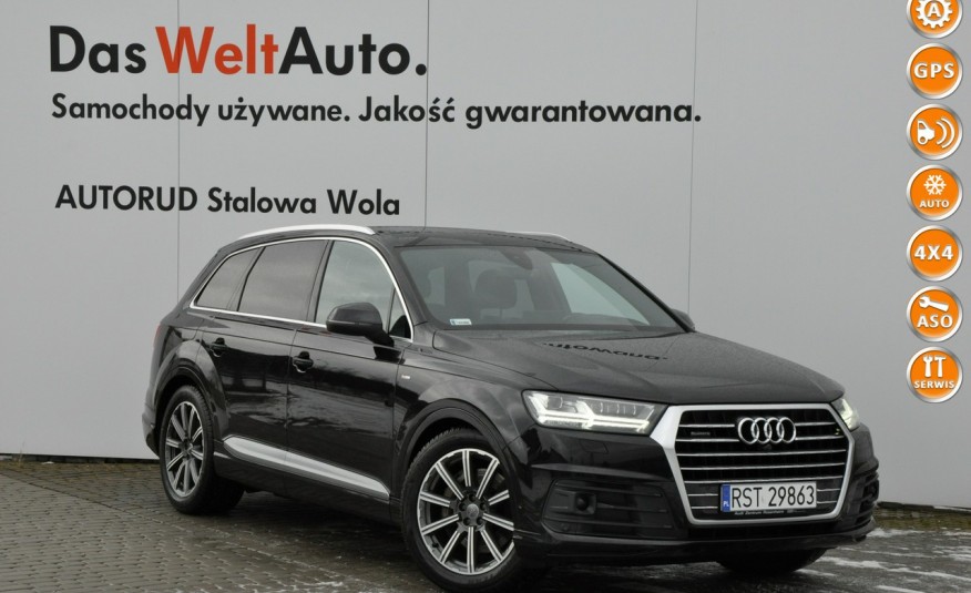 Audi Q7 3.0 TDI 272KM Quattro S-line Tiptronic 7-os Webasto Serwis ASO FV23% zdjęcie 