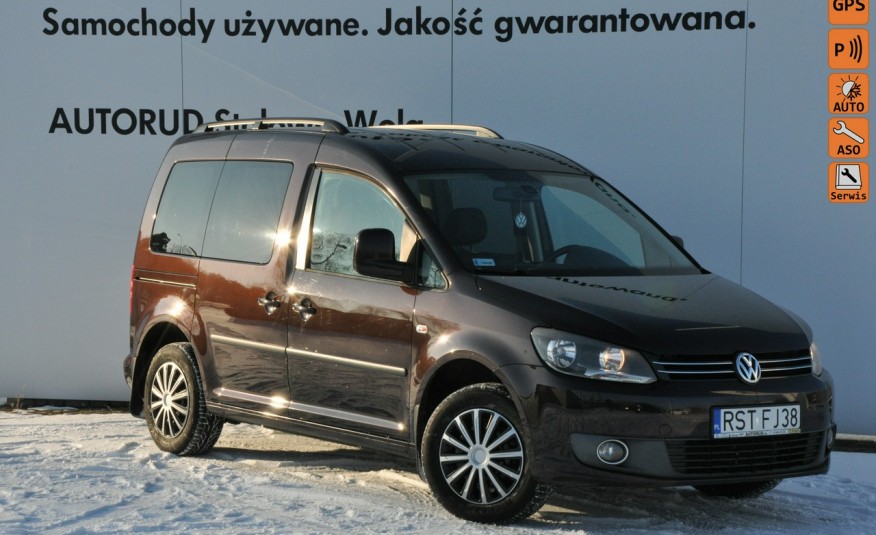 Volkswagen Caddy 1.6TDI 102KM I-właściciel Navi Czujniki Tempomat Serwis Super Stan zdjęcie 