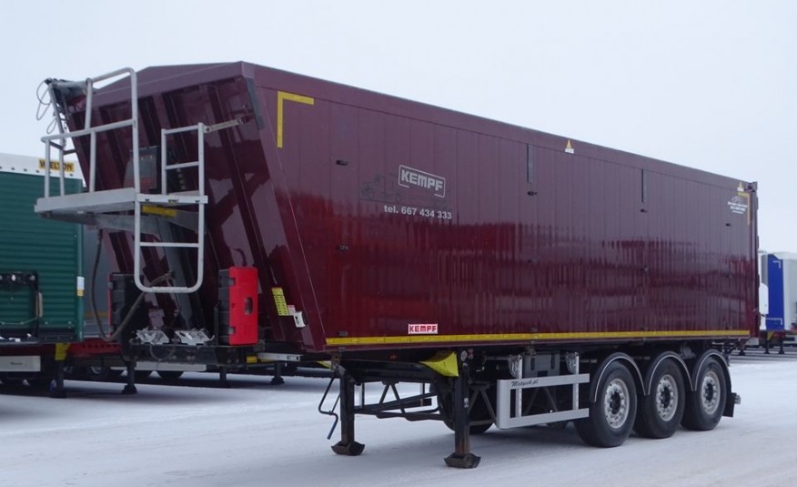 KEMPF WYWROTKA 50 M3 / MULDA ALUMINIOWA / WAGA: 6 500 KG / KLAPO-DRZWI / OŚ PODNOSZONA / zdjęcie 