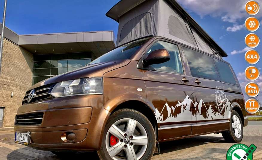 Volkswagen Multivan Camper 2.0tdi 140KM 4Motion navi kamera stolik 5xłóżko gwarancji zdjęcie 