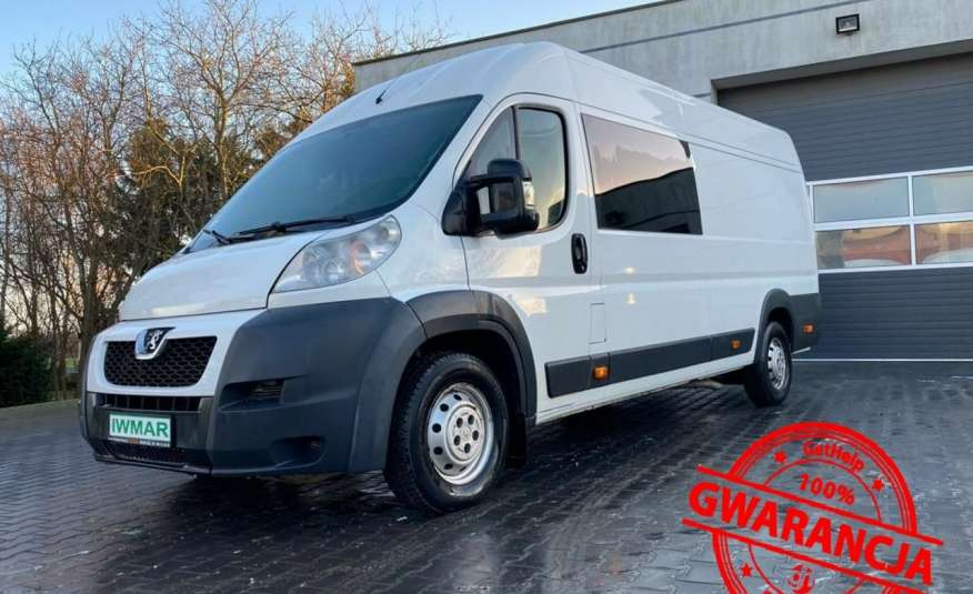 Peugeot Boxer 2013 2.2 130 KM L4H2 Brygadówka 7 osobowy Salon Polska Super stan zdjęcie 