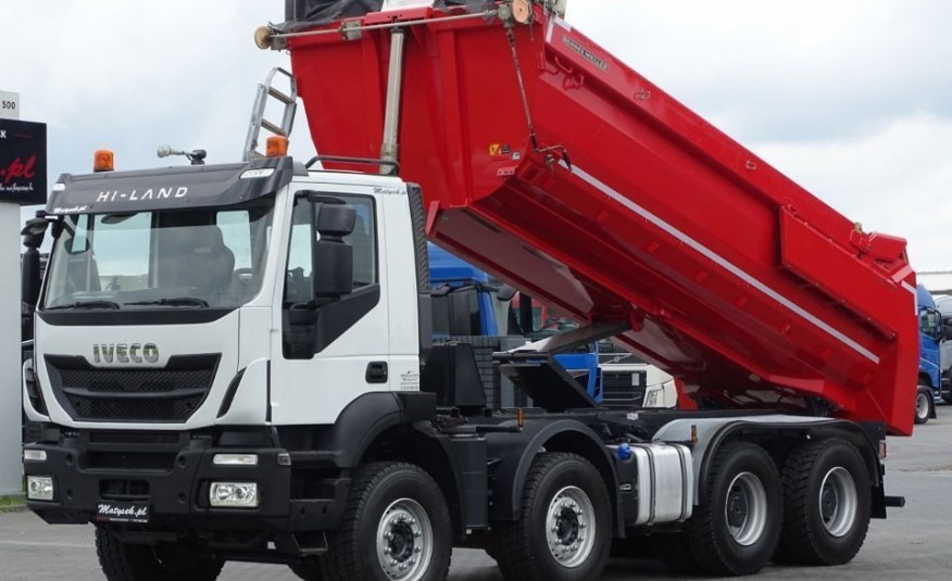 Iveco TRAKKER 450 / 8 X 4 / EURO 6 / MEILLER-KIPPER / HYDRO KLAPA / OPONY 100 % / 8x4 zdjęcie 