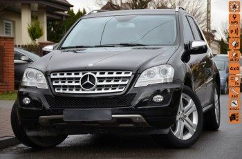 Mercedes ML 300 Opłacony Lift Czarny 300 CDI Serwis Navi Skóra + alc. Alu Gwarancja