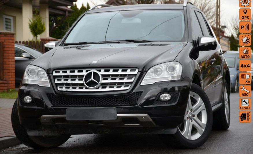 Mercedes ML 300 Opłacony Lift Czarny 300 CDI Serwis Navi Skóra + alc. Alu Gwarancja zdjęcie 