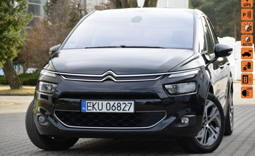 Citroen C4 Picasso Czarne Zarejestrowane 1.6HDI 120KM Kamera Navi Bliss Keyless go Alu zdjęcie 