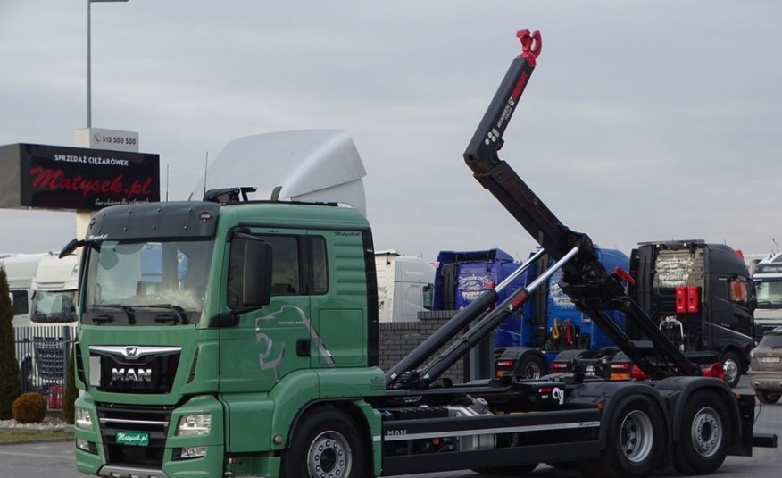 MAN TGS 26.460 / 6X2 / HAKOWIEC HIAB MULTILIFT XR21S59 / RETARDER / Z NIEMIEC / zdjęcie 