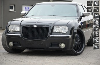 Chrysler 300C Czarne HEMI 5.7 V8 Serwis Krem Skóra DVD Boston Navi Xenon Alu 22'