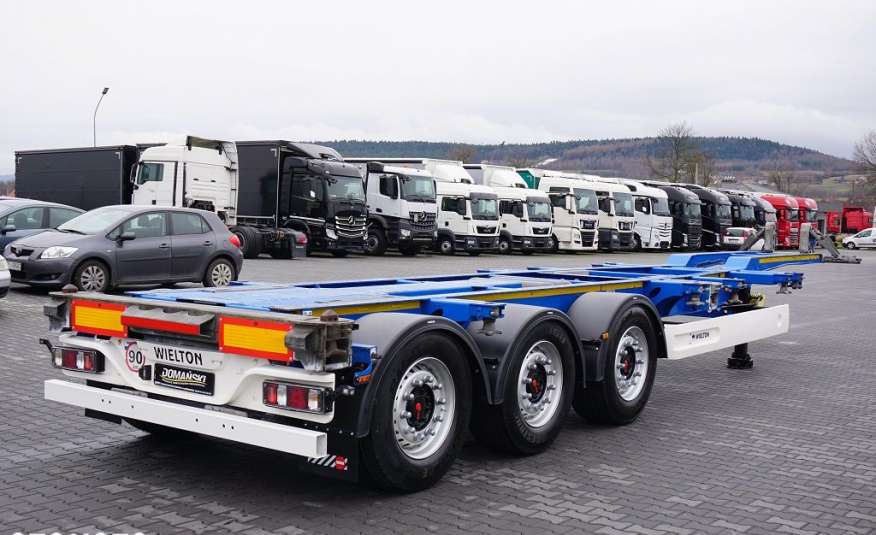 Wielton / PODKONTENEROWA / ROZSUWANY TYŁ + PRZÓD / OŚ PODNOSZONA zdjęcie 