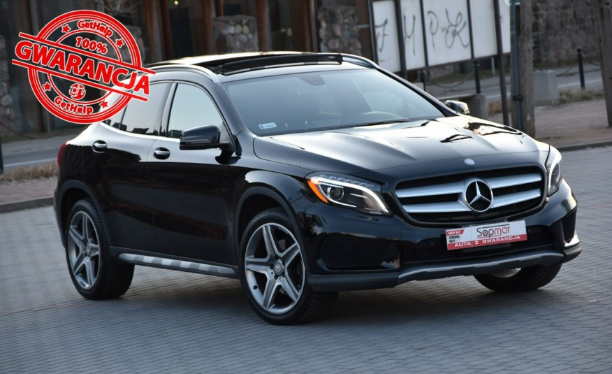 Mercedes GLA 250 2.0 211KM 2015r. 4Matic Panorama AMG pakiet Kamera NAVi Skóra zdjęcie 