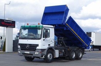 Mercedes ACTROS 2632 / 6 X 4 / WYWROTKA 2 STRONNA / HYDROBURTA / MANUAL / STARE TACHO /