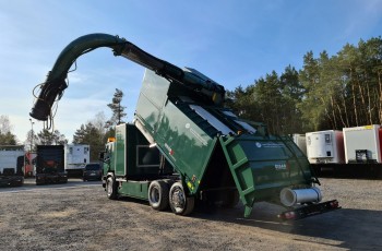 Scania DISAB Saugbagger odkurzacz koparka ssąca substancje sypkie WUKO zasysanie cementu piasku żwiru