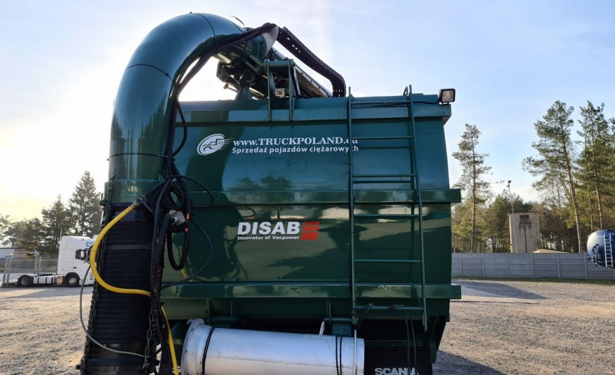 Scania DISAB Saugbagger odkurzacz koparka ssąca substancje sypkie WUKO zasysanie cementu piasku żwiru zdjęcie 5