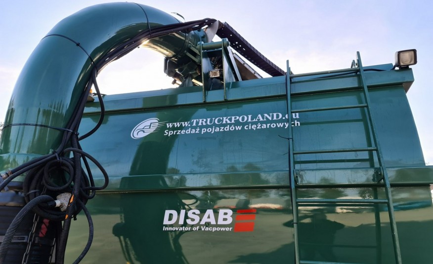Scania DISAB Saugbagger odkurzacz koparka ssąca substancje sypkie WUKO zasysanie cementu piasku żwiru zdjęcie 10