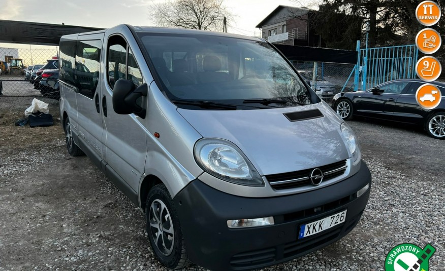 Opel Vivaro Long 2.0i16v 2x klima 2x ogrzewanie kamera dvd 1 rok gwarancji zamiana zdjęcie 