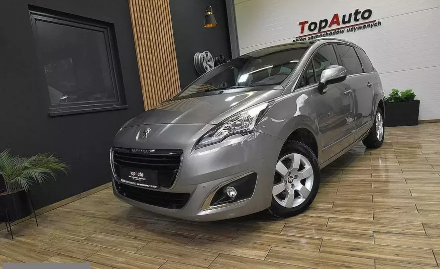 Peugeot 5008 NAVI hud panorama MANUAL gwarancja PIĘKNY 7 OSOBOWY zdjęcie 
