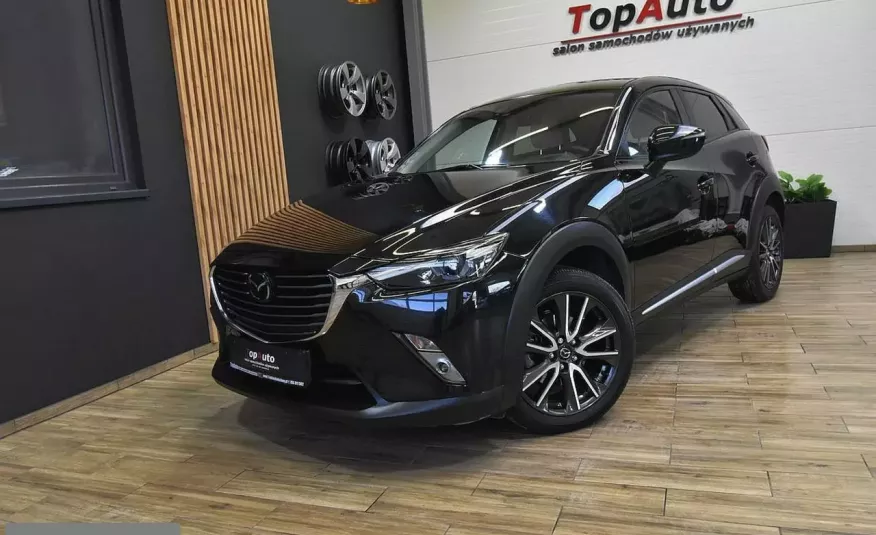 Mazda CX-3 2.0i NAVI 4X4 150KM perfekcyjna 46000km gwarancja BEZWYPAKOWA film zdjęcie 