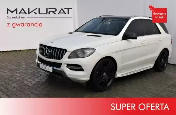 Mercedes ML 350 310 KM 4MATIC Biała Perła, Podgrzewana kierownica, Fotele, Szyberdach.