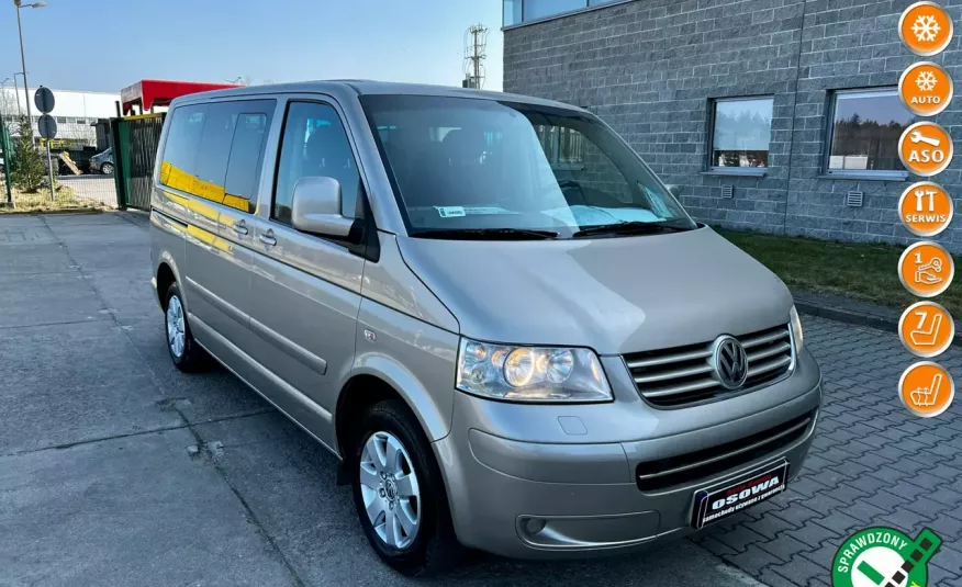 Volkswagen Multivan 2.5tdi 130KM stolik lóżko Webasto 7os.5 drzwi 1 r.gwarancji zamiana zdjęcie 