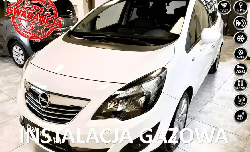 Opel Meriva 1.4 140KM LPG fabryczny Innovation COSMO Soczewka Skóry Navi ALU Skóry zdjęcie 