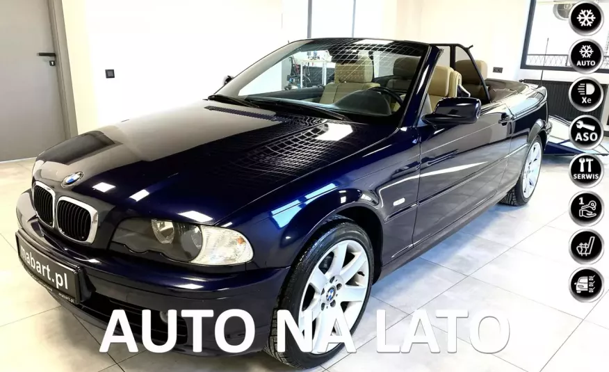 BMW 318 2.0 Kabriolet Black HARDTOP Individual ALU Skóry Z Niemiec PO SERWISI zdjęcie 