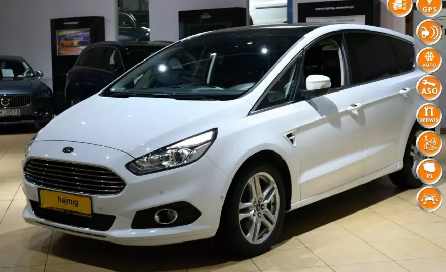 Ford S-Max TDCi Titanium + Pakiety, Gwarancja x 5, salon PL, fv VAT 23 zdjęcie 