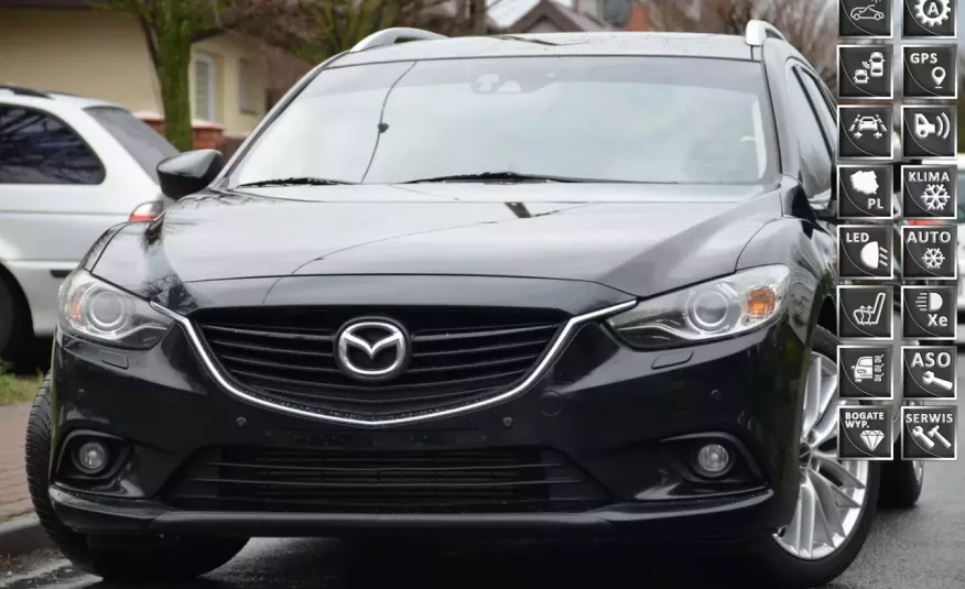 Mazda 6 Opłacona 2.2D 175KM LED Serwis BOSE Grz.fotele Navi Bi-Xenon zdjęcie 