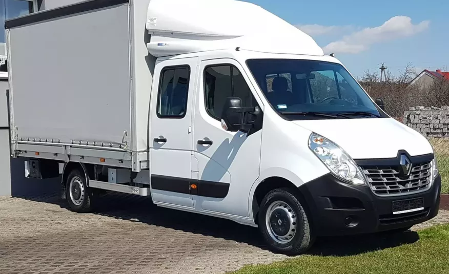 Renault Master DOKA 7 OSÓB PAKA PLANDEKA 3.80x2.10x2.11 DOUBLE KABINA FIRANKA KLIMA zdjęcie 