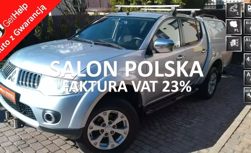 Mitsubishi L200 Salon PL 2.5 DID 178KM 4x4 Pełen Serwis Dokumentacja FV23% Wciągarka zdjęcie 