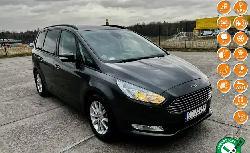 Ford Galaxy 2.0tdci 150KM automat radar 7os. faktura vat bezwypadkowy 1 rok gwar. zdjęcie 