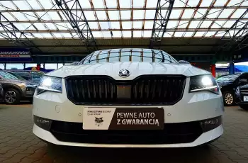 Skoda Superb 3 Lata GWARANCJA I-wł Kraj Bezwypadkowy 2.0i 220KM DSG SportLine FV23% 4x2