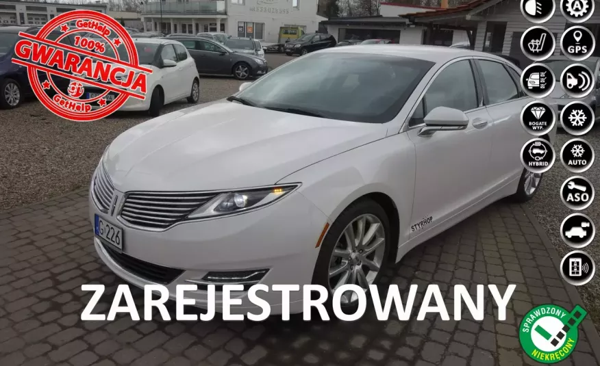 Lincoln MKZ 2.0 188KM HYBRID Led Skóry Pamięć 87tysKM Gwarancja zdjęcie 