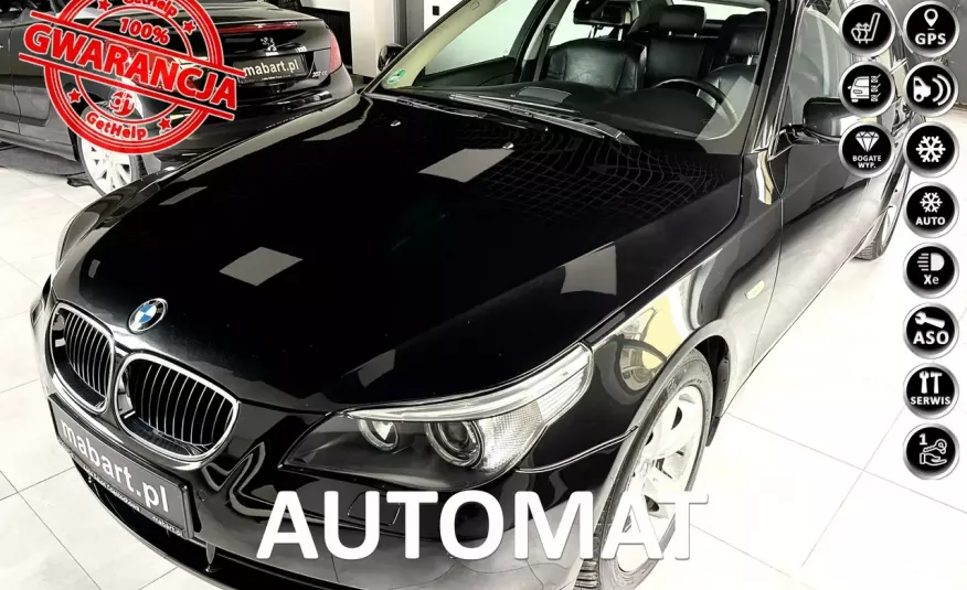 BMW 525 525i 218KM Xenon Skóry Navi Komfort Alu felgi Schadow Line Z Niemiec zdjęcie 
