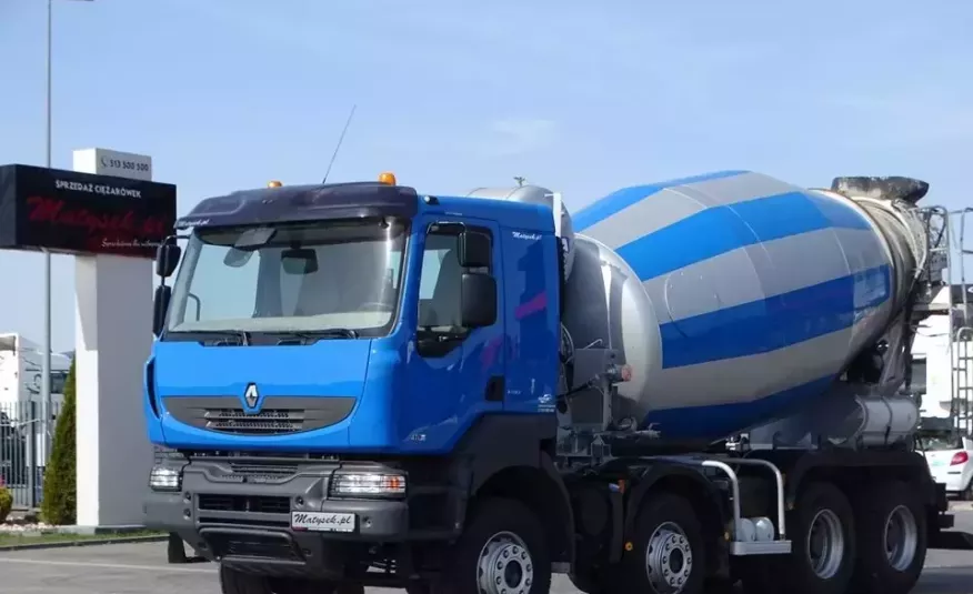 Renault KERAX 410 DXI / 8 X 4 / BETONIARKA / GRUSZKA / CIFA - 9 M3 / MANUAL / 8x4 zdjęcie 