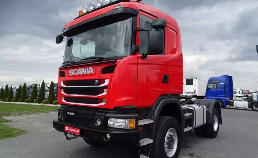 Scania G 410 / NAPĘD 4 X 4 / RETARDER / MANUAL / NA RESORZE / Z NIEMIEC / EURO 6 / zdjęcie 