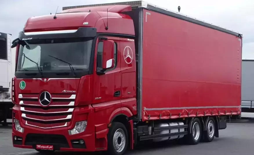 Mercedes ACTROS 2545 / 6X2 / FIRANKA - DŁ: 8.15 M / BIG SPACE / EURO 6 / zdjęcie 