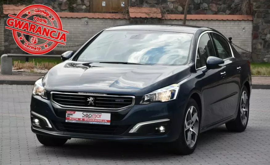Peugeot 508 2.0HDi 150KM Automat 2016r. LED Jbl HeadUp Skóra 2xPDC NAVi Kamera zdjęcie 