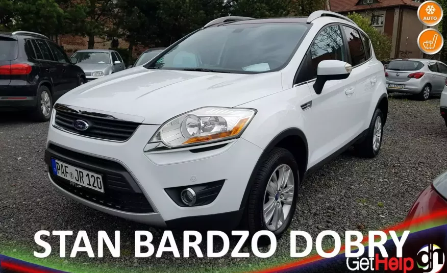 Ford Kuga 09/10 r./ Klimatronic / Skóra / Solar dach / Podgrzewane fotele zdjęcie 