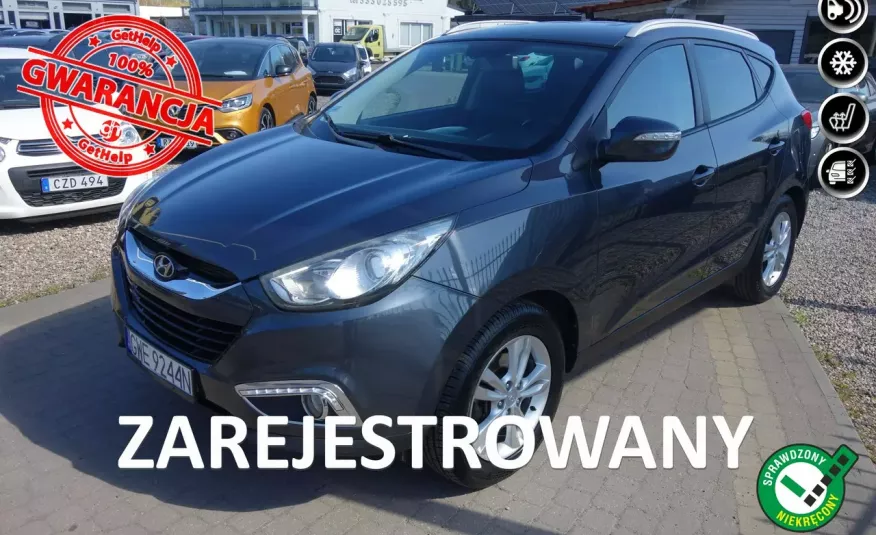 Hyundai ix35 1.7 CRDI 116km Zarejestrowany Klimatronic Pół Skóry Hak Zamiana Led zdjęcie 