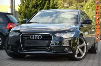 Audi A6 Czarne Opłacone S-line 3.0TDI Quattro Serwis Navi Skóra