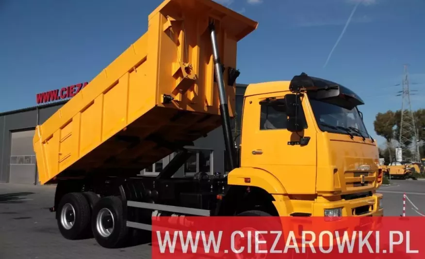 KAMAZ 6522 , 6x6 , wywrotka , 20 tys km przebiegu , tylny wysyp , manual , resory , stan PERFEKT zdjęcie 