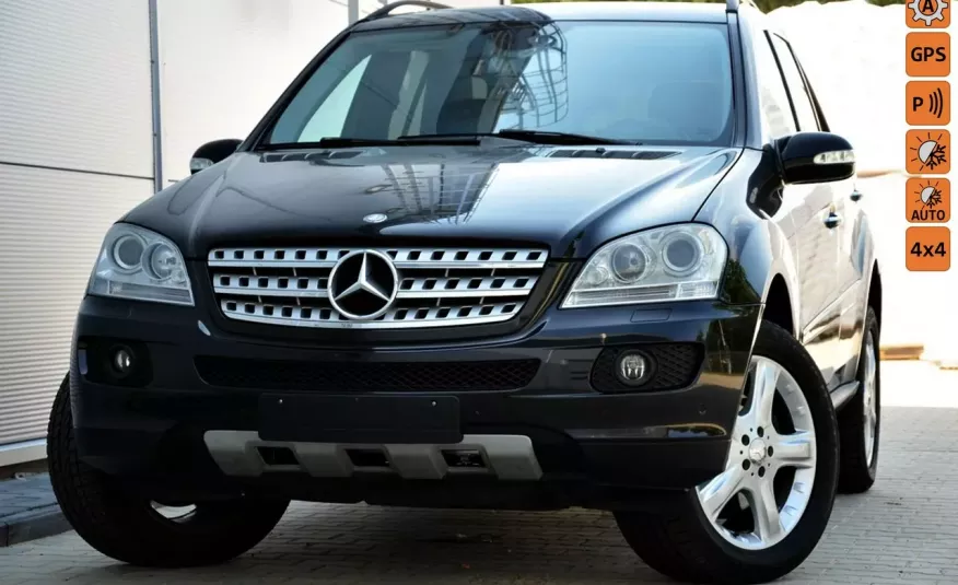 Mercedes ML 280 Czarny Opłacony Bez Pneumata Navi Skóra+alcanatara Gwarancja zdjęcie 